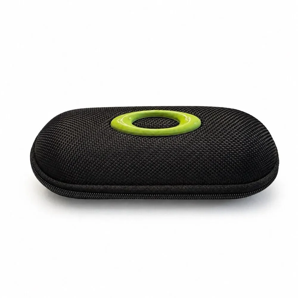 Oakley Kids Black Green Hard Zipper Eyeglasses Sunglasses Case Youth Small